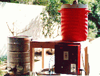 Front view top half of system